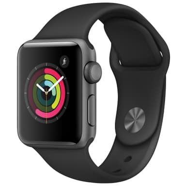 Apple Watch Series 2 Sport 38 mm (grå/svart)