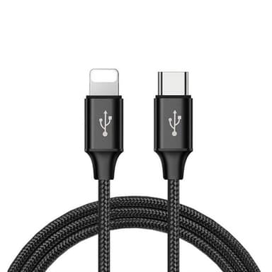 Laddkabel iPhone / iPad Typ-C kontakt Svart