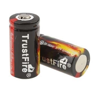 Batteri 16340 880mAh 3.7V - 2-Pack