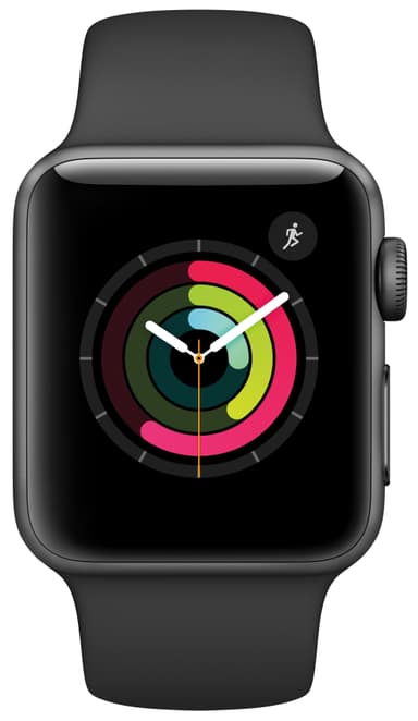 Apple Watch Series 2 Sport 38 mm (grå/svart)