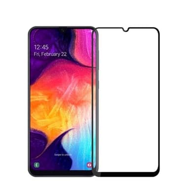 MOFI Tempererat Skärmskydd 9H 2.5D Samsung Galaxy A50 Svart Ram