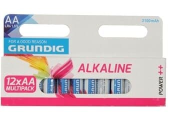 Grundig AA batterier 2100mAh 12-Pack