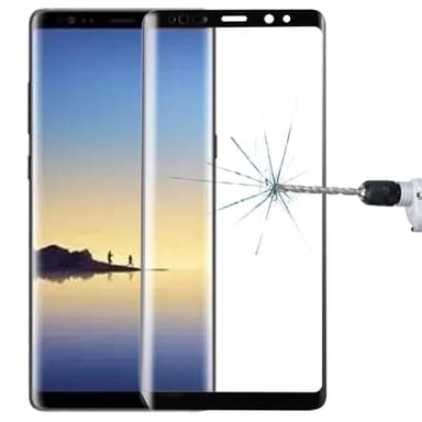 Böjt skärmskydd i härdat glas Samsung Galaxy Note 8 - Svart