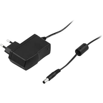 Nätadapter 230V-12V 1A, svart