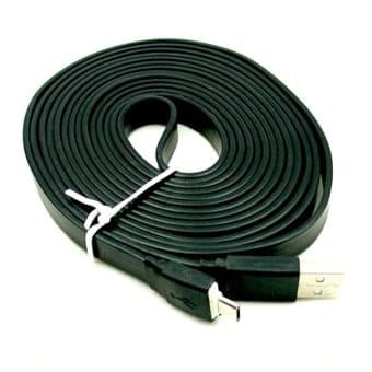 Platt Micro-USB kabel X-Lång
