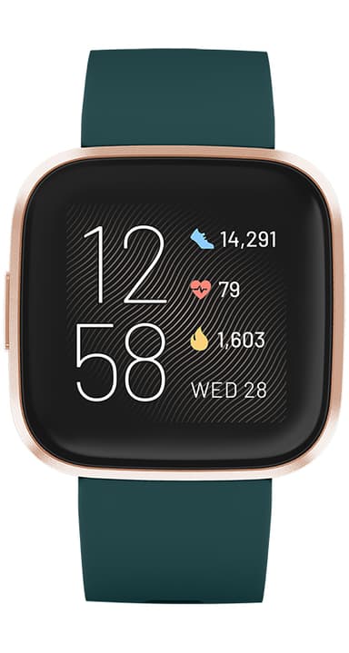 Fitbit Versa 2 smartwatch (smaragd/koppar)