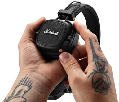 Marshall Major III Voice trådlösa on-ear hörlurar (svart)
