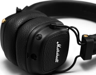 Marshall Major III Voice trådlösa on-ear hörlurar (svart)