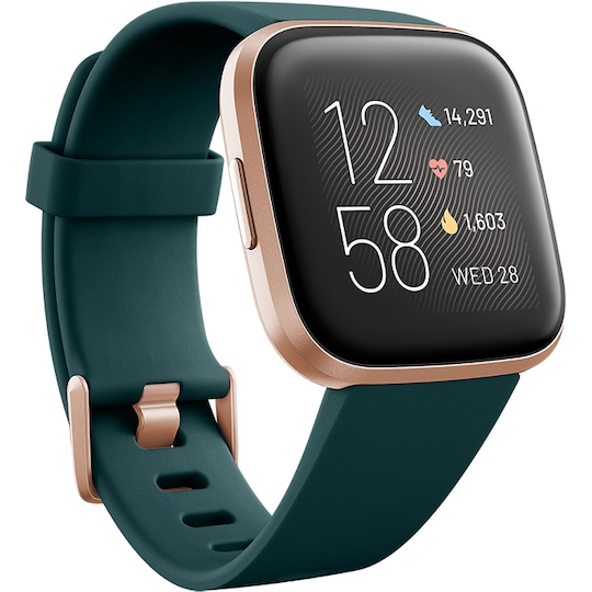 Fitbit Versa 2 smartwatch (smaragd/koppar)