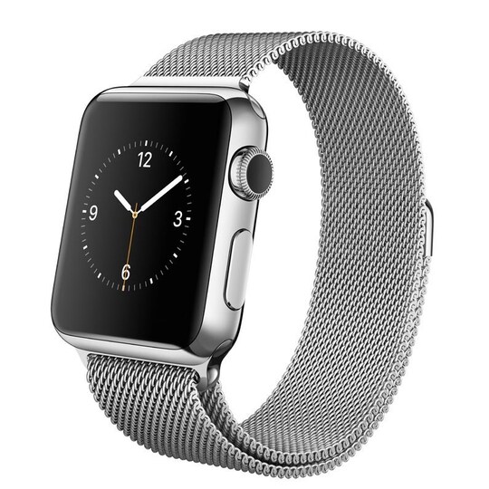 Apple Watch 38 mm rostfritt stål Milanesisk loop