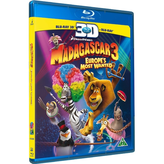 Madagaskar 3 - Full rulle i Europa (3D Blu-ray)