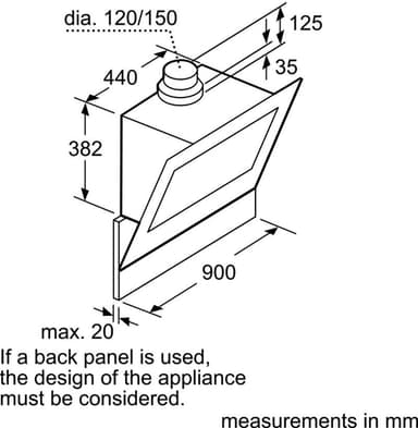 Bosch Fläktkåpa DWK098G60