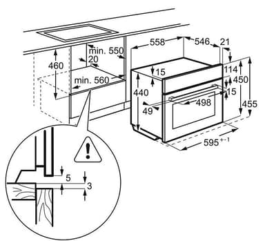 Electrolux Ugn Inbyggnad EVY3841AOX
