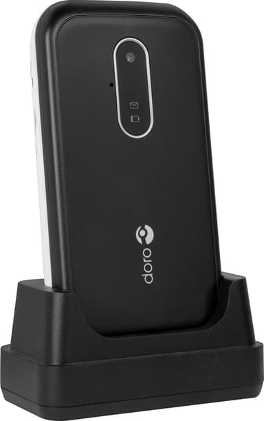 Doro 6621 mobiltelefon (svart/vit)