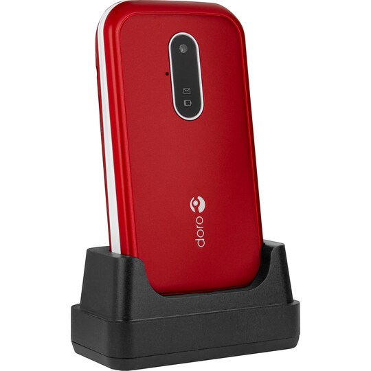 Doro 6621 mobiltelefon (röd/vit)