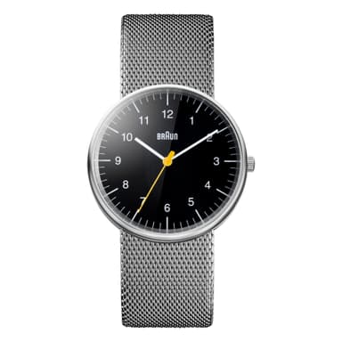 Braun Classic Watch with Mesh Strap BN0021BKSLMHG