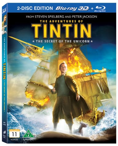 Tintin - Enhörningens hemlighet (3D Blu-ray)