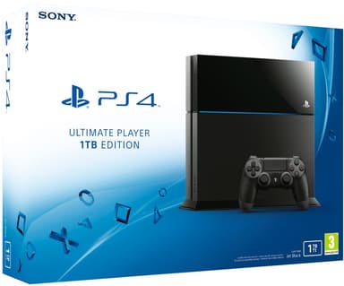 PlayStation 4 (PS4) Spelkonsol 1 TB (svart)