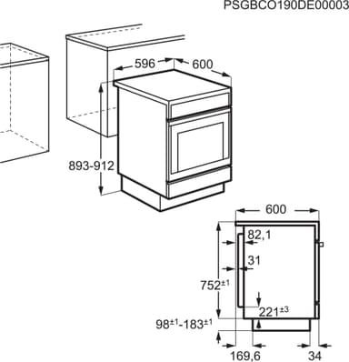 Electrolux spis EKC6560BOW