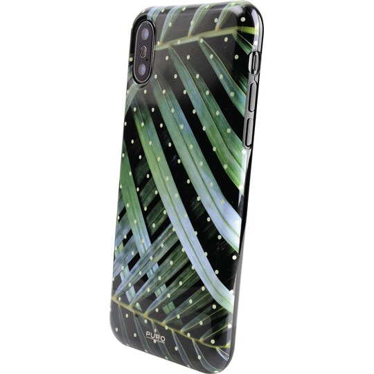 Puro skal för iPhone X/Xs (tropical brilliant leaves)