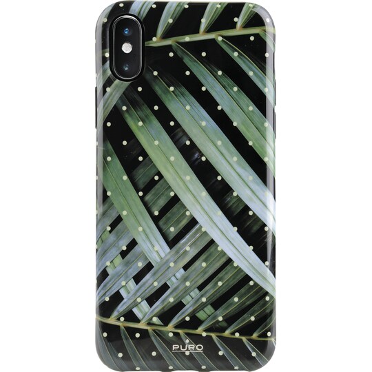Puro skal för iPhone X/Xs (tropical brilliant leaves)