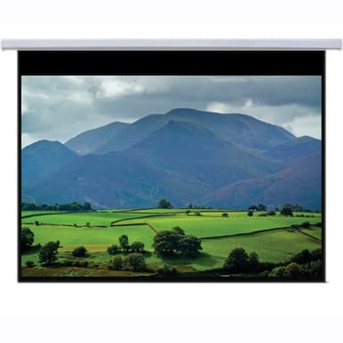 Media Mount Cinema 90" motordriven projektorduk (vit)