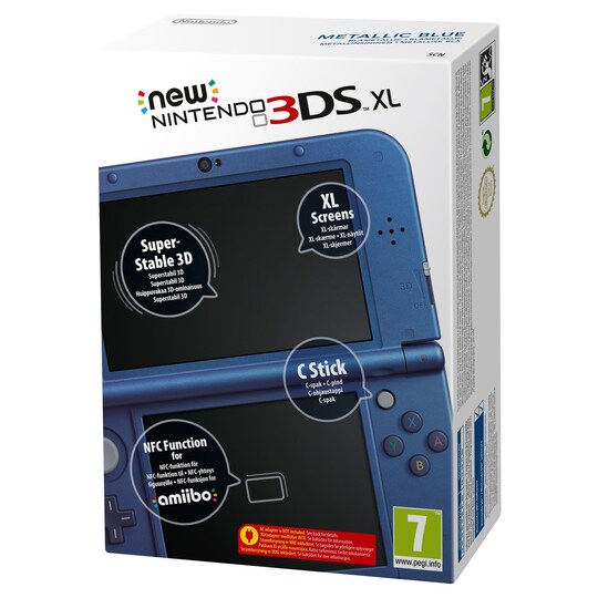 New Nintendo 3DS XL Spelkonsol (Blå-metallic)