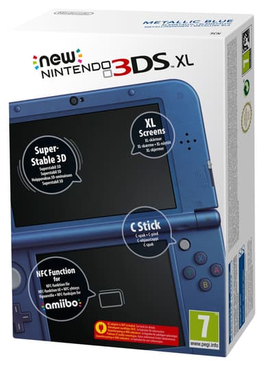 New Nintendo 3DS XL Spelkonsol (Blå-metallic)