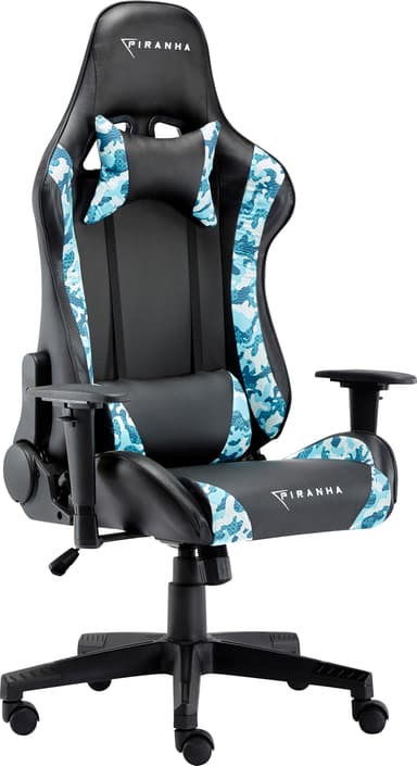 Piranha Bite gamingstol (blå camo)