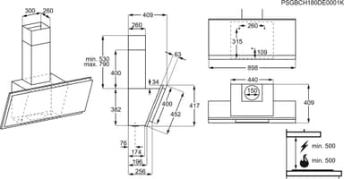 Electrolux köksfläkt EFV819W