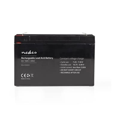 Nedis Laddningsbart blybatteri  6V 10000mAh