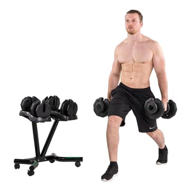 Tunturi Selector Dumbbells hantlar 2 x 25 kg + ställ