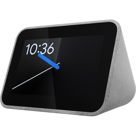 Lenovo Smart Clock med inbyggd Google Assistant (grå)