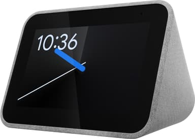 Lenovo Smart Clock med inbyggd Google Assistant (grå)