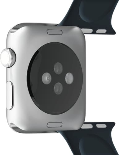 Puro Icon sportarmband av silikon för Apple Watch 42-45 mm (marinblå)