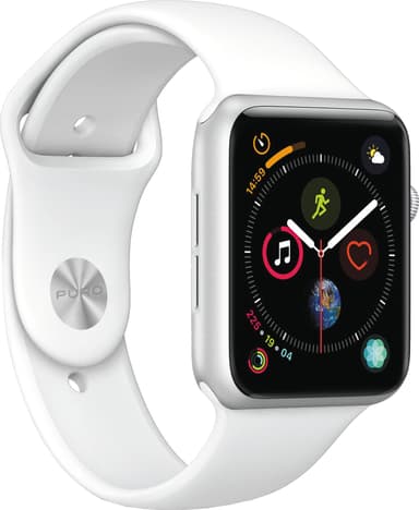 Puro Icon sportarmband av silikon för Apple Watch 38-41 mm (vit)