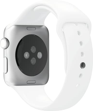Puro Icon sportarmband av silikon för Apple Watch 42-45 mm (vit)