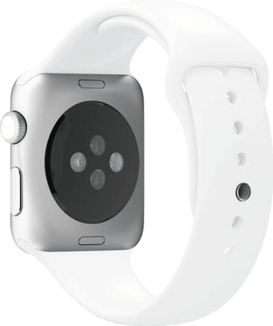 Puro Icon sportarmband av silikon för Apple Watch 38-41 mm (vit)
