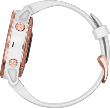 Garmin Fenix 6s Pro GPS träningsklocka 42 mm (roséguld/vit)
