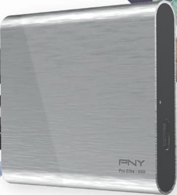 PNY Pro Elite USB-C 3.1 portabel SSD 500 GB (silver)