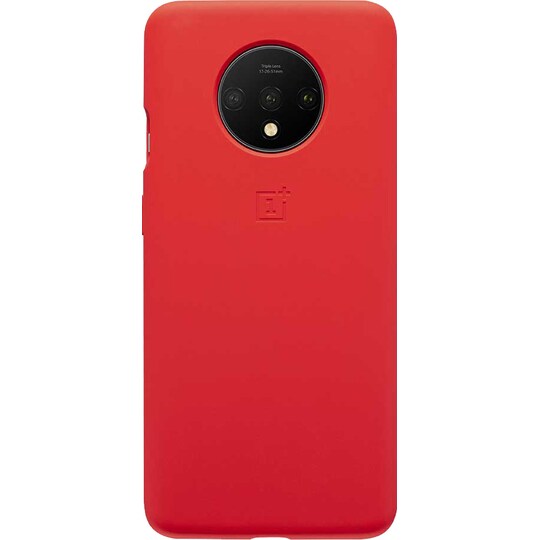 OnePlus 7T silikonfodral (rött)