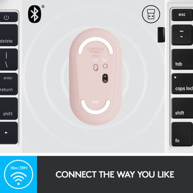 Logitech Pebble M350 trådlös mus (rosé)