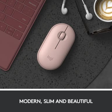 Logitech Pebble M350 trådlös mus (rosé)