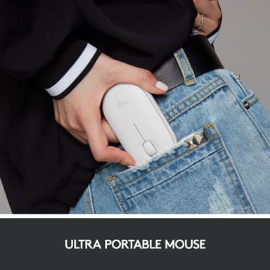 Logitech Pebble M350 trådlös mus (vit)
