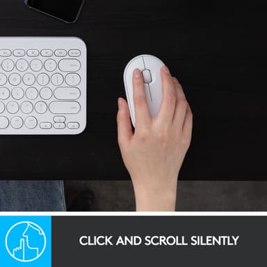 Logitech Pebble M350 trådlös mus (vit)