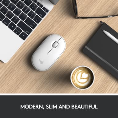 Logitech Pebble M350 trådlös mus (vit)