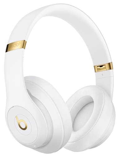 Beats Studio3 trådlösa around-ear hörlurar (vit)