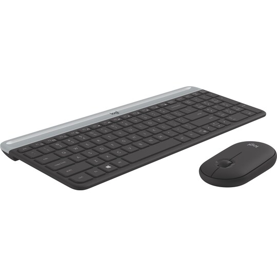 Logitech MK470 Slim Combo mus och tangentbord (grafit)
