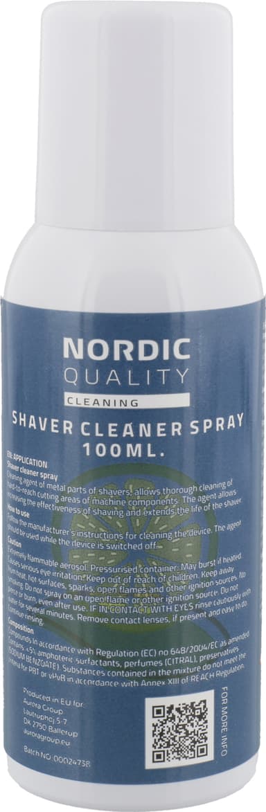 Nordic Quality rengöringsspray för rakapparat NQ352799