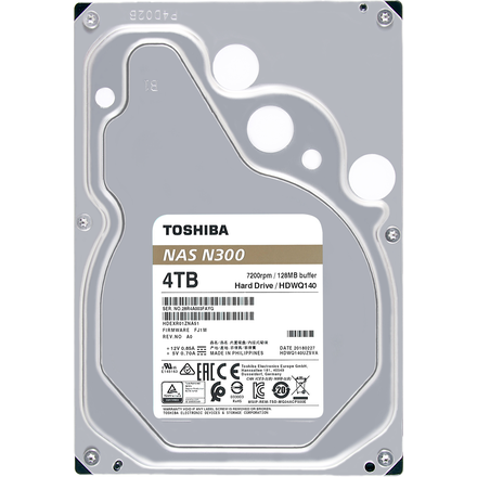 Toshiba N300 NAS intern hårddisk (4 TB)